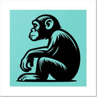 Chimpanzee Posters and Art